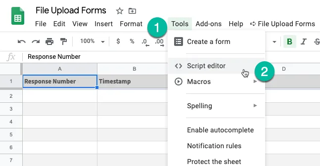 Google Script Editor