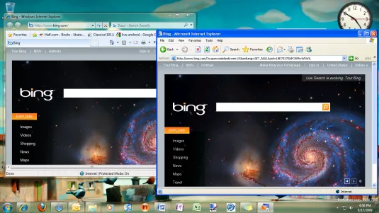 IE6 and IE8 running with XP Mode IE6 and IE8 running with XP Mode