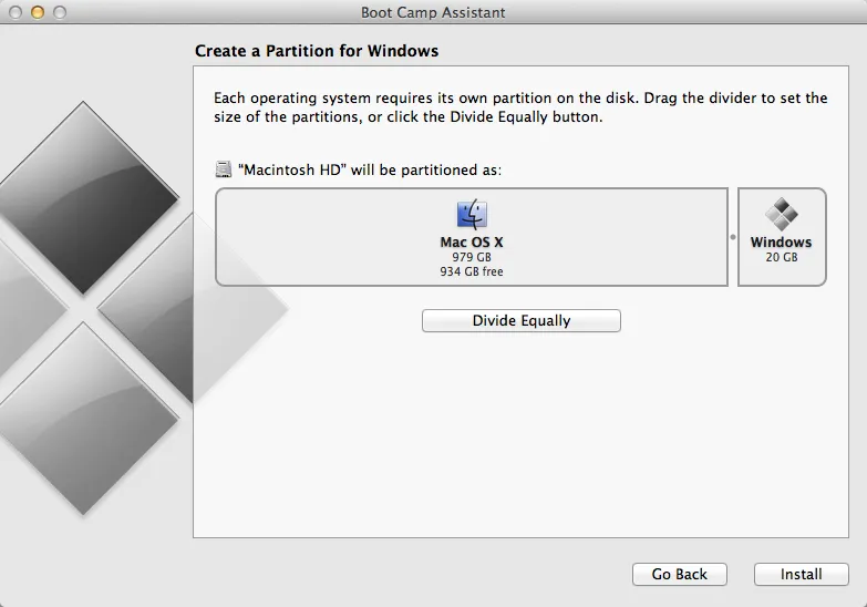 Create Windows 8 Partition on Mac Create Windows 8 Partition on Mac