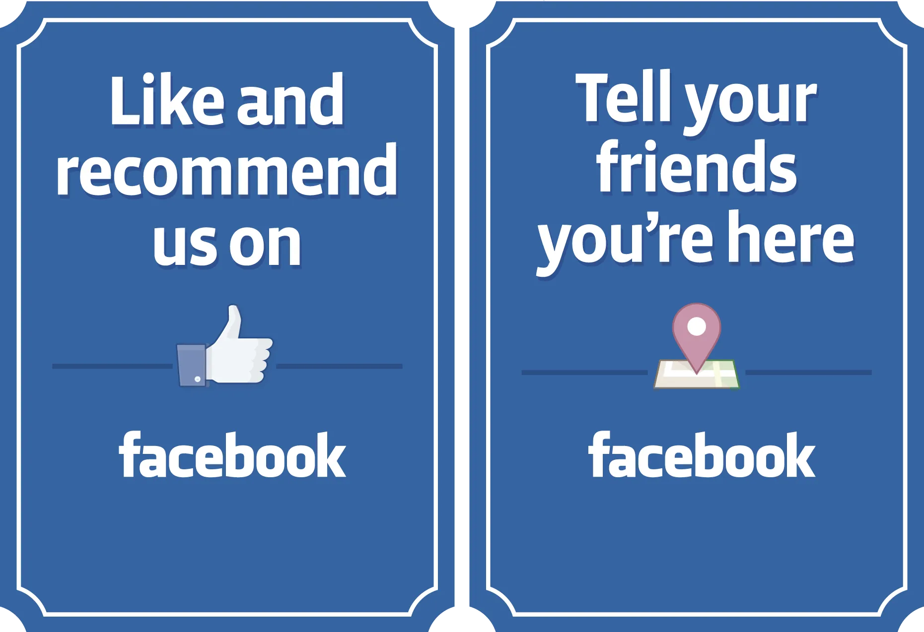 Facebook Check-in Poster Facebook Poster