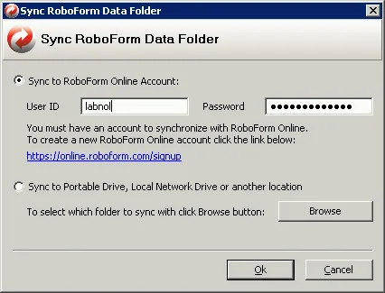 Sync RoboForm passcards Sync RoboForm passcards