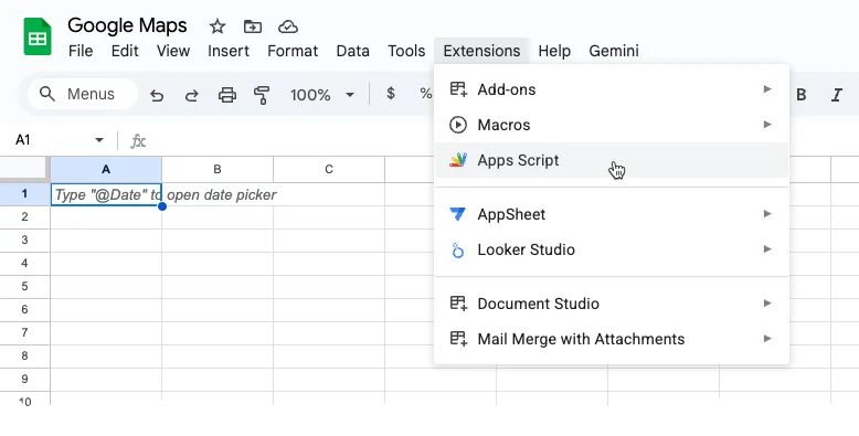 Google Maps - Apps Script