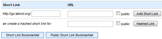 google short urls interface google short urls interface