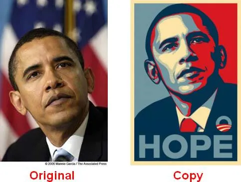 Iconic image of the Obama campaign Iconic image of the Obama campaign