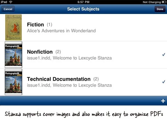 PDF Organizer in Stanza PDF Organizer in Stanza