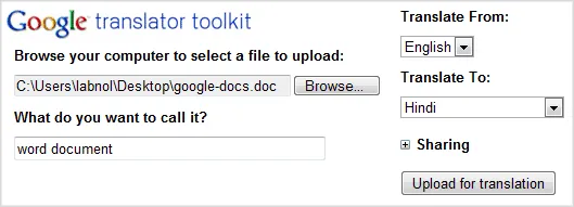 upload documents for translation upload documents for translation